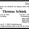 Schink Thomas1913-2002 Todesanzeige